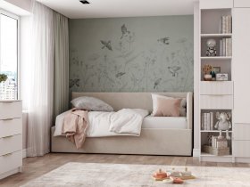 Диван-кровать Бенто (крем) в Кодинске - kodinsk.mebel-nsk.ru | фото