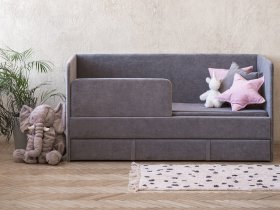 Диван-кровать Happy (темно-серый) в Кодинске - kodinsk.mebel-nsk.ru | фото
