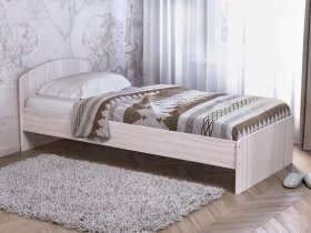 Кровать односпальная 80 с низкой спинкой (ясень шимо светлый) в Кодинске - kodinsk.mebel-nsk.ru | фото