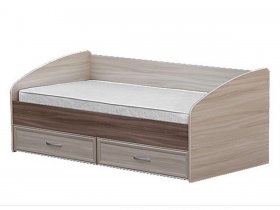 Кровать односпальная с ящиками 0,9 м-1 в Кодинске - kodinsk.mebel-nsk.ru | фото