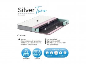 Матрас Silver Two в Кодинске - kodinsk.mebel-nsk.ru | фото