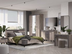 Модульная спальня Кассандра (дуб смоки/MF14) в Кодинске - kodinsk.mebel-nsk.ru | фото