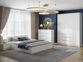 Модульная спальня Ницца в Кодинске - kodinsk.mebel-nsk.ru | фото