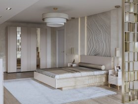 Модульная спальня Одетта (дуб эндгрей/меланж) в Кодинске - kodinsk.mebel-nsk.ru | фото