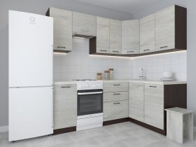 Модульная угловая кухня 1,4м*2,1м Лада (пикард) в Кодинске - kodinsk.mebel-nsk.ru | фото