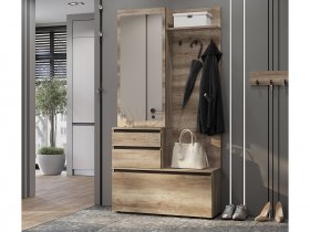 Прихожая ПР-04 Энигма (венге/дуб каньон) в Кодинске - kodinsk.mebel-nsk.ru | фото