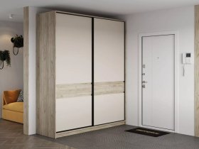 Шкаф-купе Бостон ШК-005 (2.0 м) (дуб крафт серый/кашемир) в Кодинске - kodinsk.mebel-nsk.ru | фото
